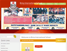 Tablet Screenshot of bintainternationalschools.com